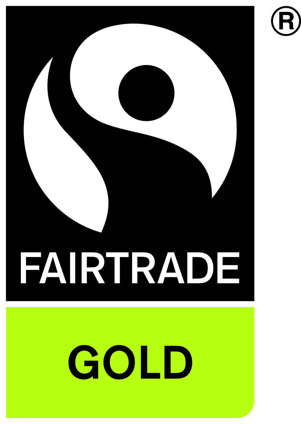 The Fairtrade Gold logo.